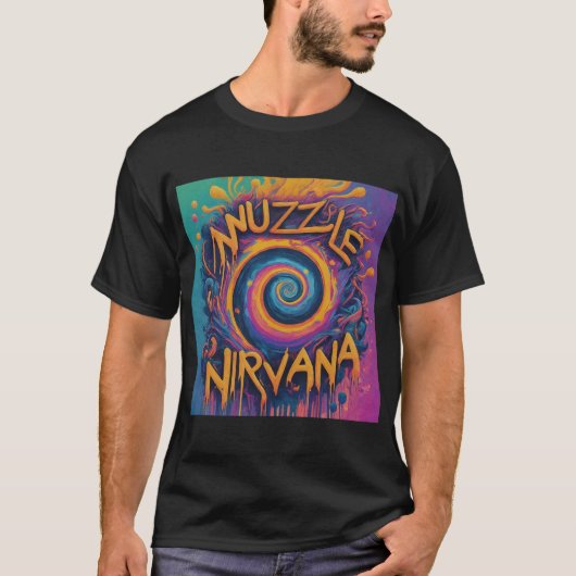 Nuzzle in Nirvana design T-shirt (Voorkant)