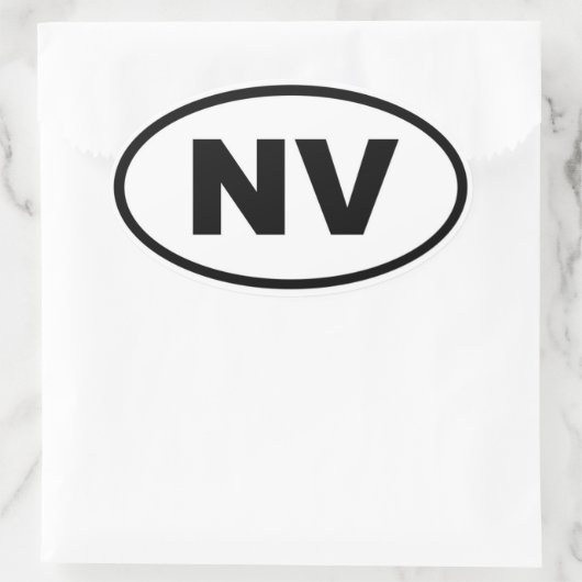 NV Nevada Ovale Sticker (Tas)