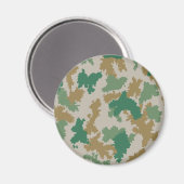 NVA Flächentarn (Flecktarn / Blumentarn) Magneet (Voorkant / Achterkant)