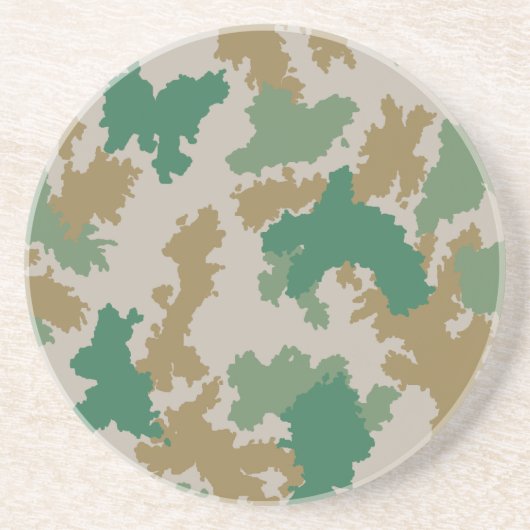 NVA Flächentarn (Flecktarn / Blumentarn) Zandsteen Onderzetter (Voorkant)