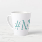 #NVC Geweldloze Communicatie Empathie & Mededogen Latte Mok (Linkerhoek)