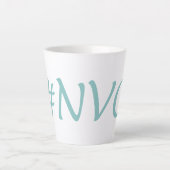 #NVC Geweldloze Communicatie Empathie & Mededogen Latte Mok (Voorkant)