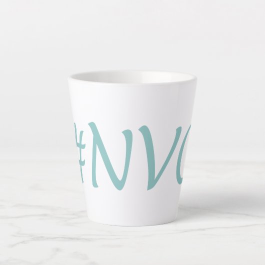 #NVC Geweldloze Communicatie Empathie & Mededogen Latte Mok (Voorkant)