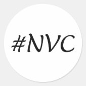 #NVC Geweldloze Communicatie Ronde Sticker (Voorkant)