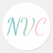 NVC Geweldloze Communicatie voor Empathie Ronde Sticker (Voorkant)