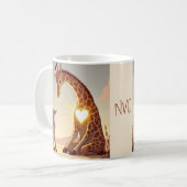 NVC Giraffe en Jackal - Geweldloze Communicatie Koffiemok (Voorkant links)