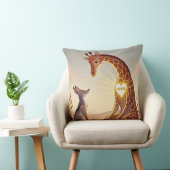 NVC Giraffe en Jackal - Geweldloze Communicatie Kussen (Stoel)