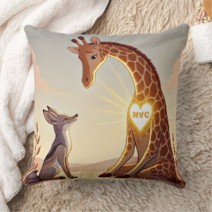 NVC Giraffe en Jakhals - Geweldloze Communicatie Kussen