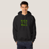 NVDA naar de maan Hoodie (Voorkant volledig)