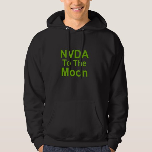 NVDA naar de maan Hoodie (Voorkant)