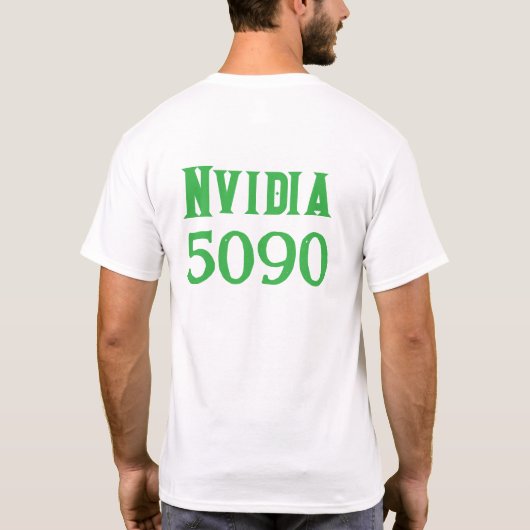 Nvidia 5090-ontwerp t-shirt (Achterkant)