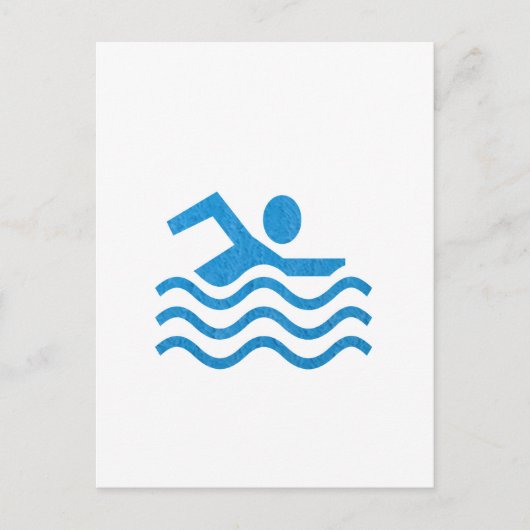 NVN24 navinJOSHI Zwemmen Succes Zwemmer 101 Briefkaart (Voorkant)