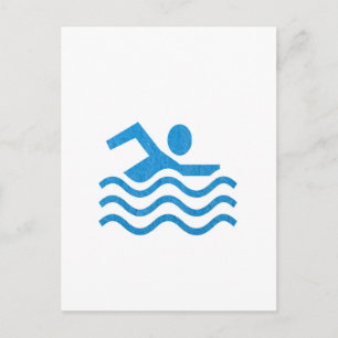 NVN24 navinJOSHI zwemmen Sucess Swim Swimmer 101 Briefkaart