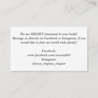 NvUS-werving, 3,5 x 2,0 inch, 100 stuks, wit Visitekaartje