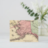 NW America Map door Mitchell Briefkaart (Staand voorkant)
