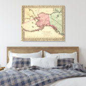 NW America Map door Mitchell Canvas Afdruk (Insitu (Slaapkamer))