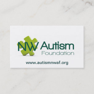 NW Autism Foundation-kaart Visitekaartje