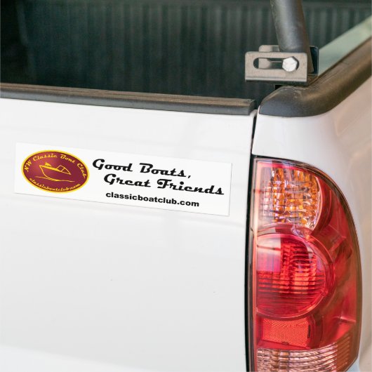 NW Classic Boat Club Bumpersticker (Op Truck)
