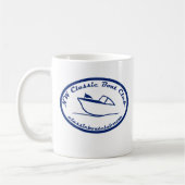 NW Classic Boat Club Dark Blue Logo Mok (Links)