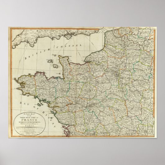 NW Frankrijk Poster (Voorkant)