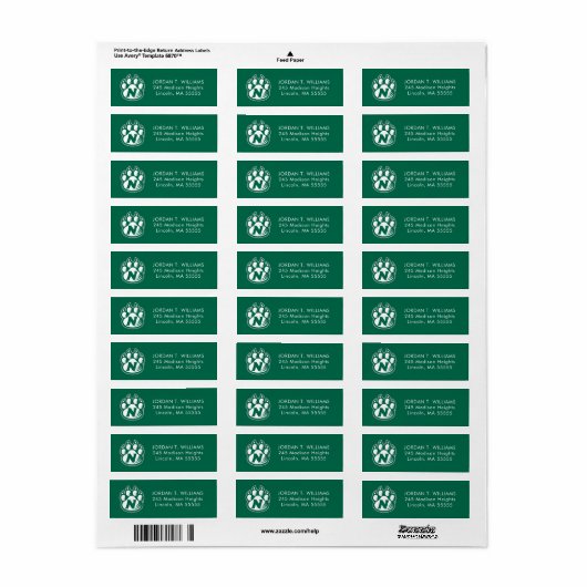 NW Missouri staat Afstuderen Etiket (Full Sheet)