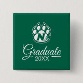 NW Missouri staat Afstuderen Vierkante Button 5,1 Cm (Voorkant)