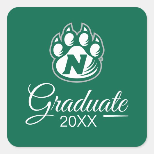 NW Missouri staat Afstuderen Vierkante Sticker (Voorkant)