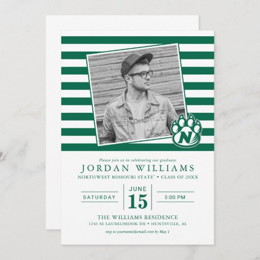 NW Missouri State afgestudeerde Aankondiging (Voorkant / Achterkant)