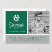 NW Missouri State afgestudeerde Kaart (Voorkant / Achterkant)