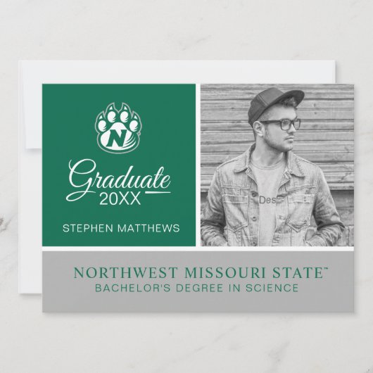 NW Missouri State afgestudeerde Kaart (Voorkant)