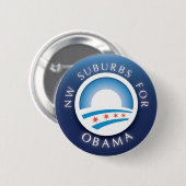 NW-voorsteden voor Obama-Button Ronde Button 5,7 Cm (Voorkant /achterkant)