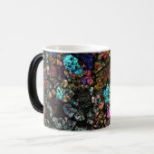 NWA Meteorite Thin Section Coffee Cup 02 Magische Mok (Voorkant links)
