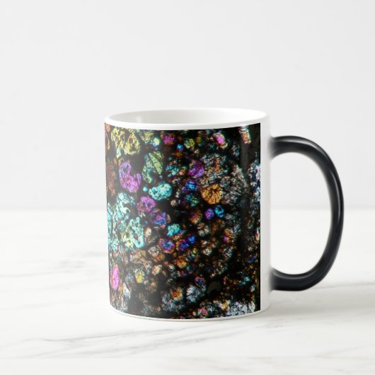NWA Meteorite Thin Section Coffee Cup 02 Magische Mok (Rechts)