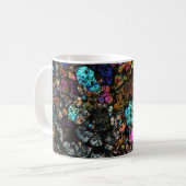 NWA Meteorite Thin Section Coffee Cup 03 Koffiemok (Voorkant links)