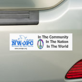 nwc - vrede in de gemeenschap bumpersticker (Op auto)