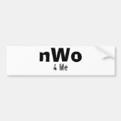 nWo, 4 leven Bumpersticker (Voorkant)