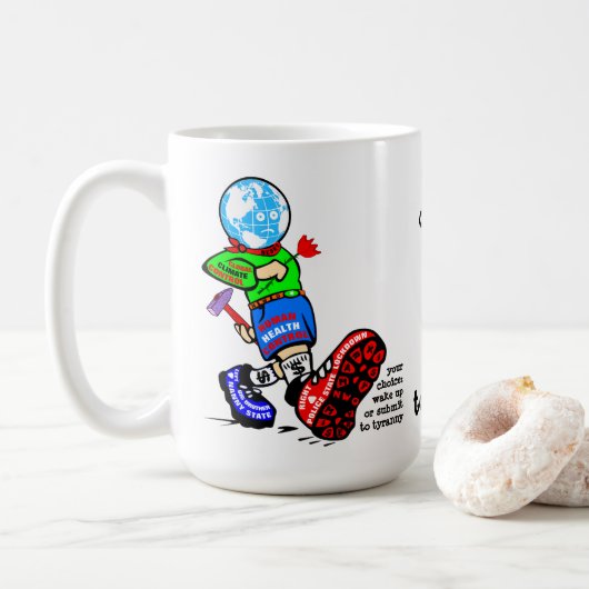 NWO-laarzen Koffiemok (Met donut)