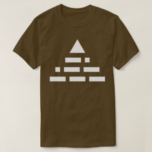 NWO (morscode) piramide 2e wit T-shirt
