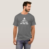 NWO (morscode) piramide 2e wit T-shirt (Voorkant volledig)