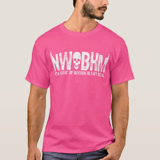 Nwobhm nieuwe golf van Britse zware metalen schede T-shirt