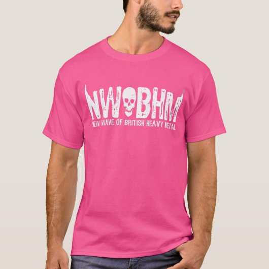 Nwobhm nieuwe golf van Britse zware metalen schede T-shirt (Voorkant)