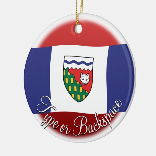 NWT Ornament Persoonlijke NWT-vlag (Links)