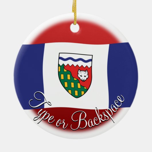 NWT Ornament Persoonlijke NWT-vlag (Achterkant)