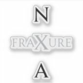 NXA : State merch FraXure album Monochrome K-Pop Sticker (Voorkant)