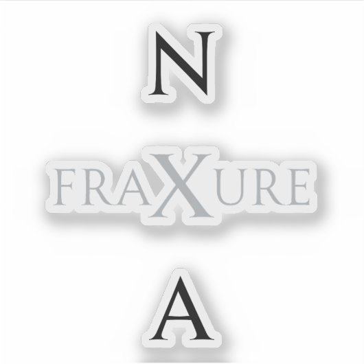 NXA : State merch FraXure album Monochrome K-Pop Sticker (Voorkant)