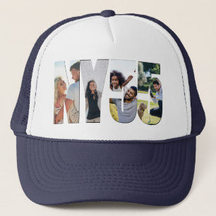 NY 55 foto letters en cijfers collage Trucker Pet