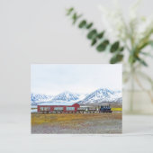 Ny-Alesund locomotief, Spitsbergen, Noorwegen Briefkaart (Staand voorkant)
