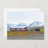 Ny-Alesund locomotief, Spitsbergen, Noorwegen Briefkaart (Voorkant / Achterkant)
