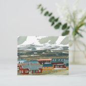 Ny-Alesund, Spitsbergen, Noorwegen Briefkaart (Staand voorkant)