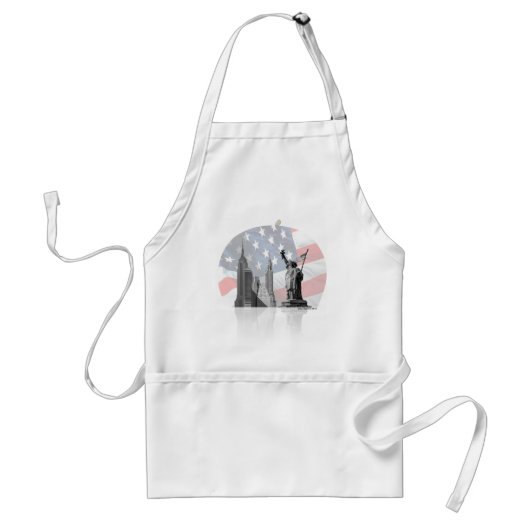 NY Big Apple Apron Standaard Schort (Voorkant)